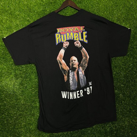Cold Stone Steve Austin Royal Rumble 1997 Graphic T-shirt size XL - Picture 4 of 5